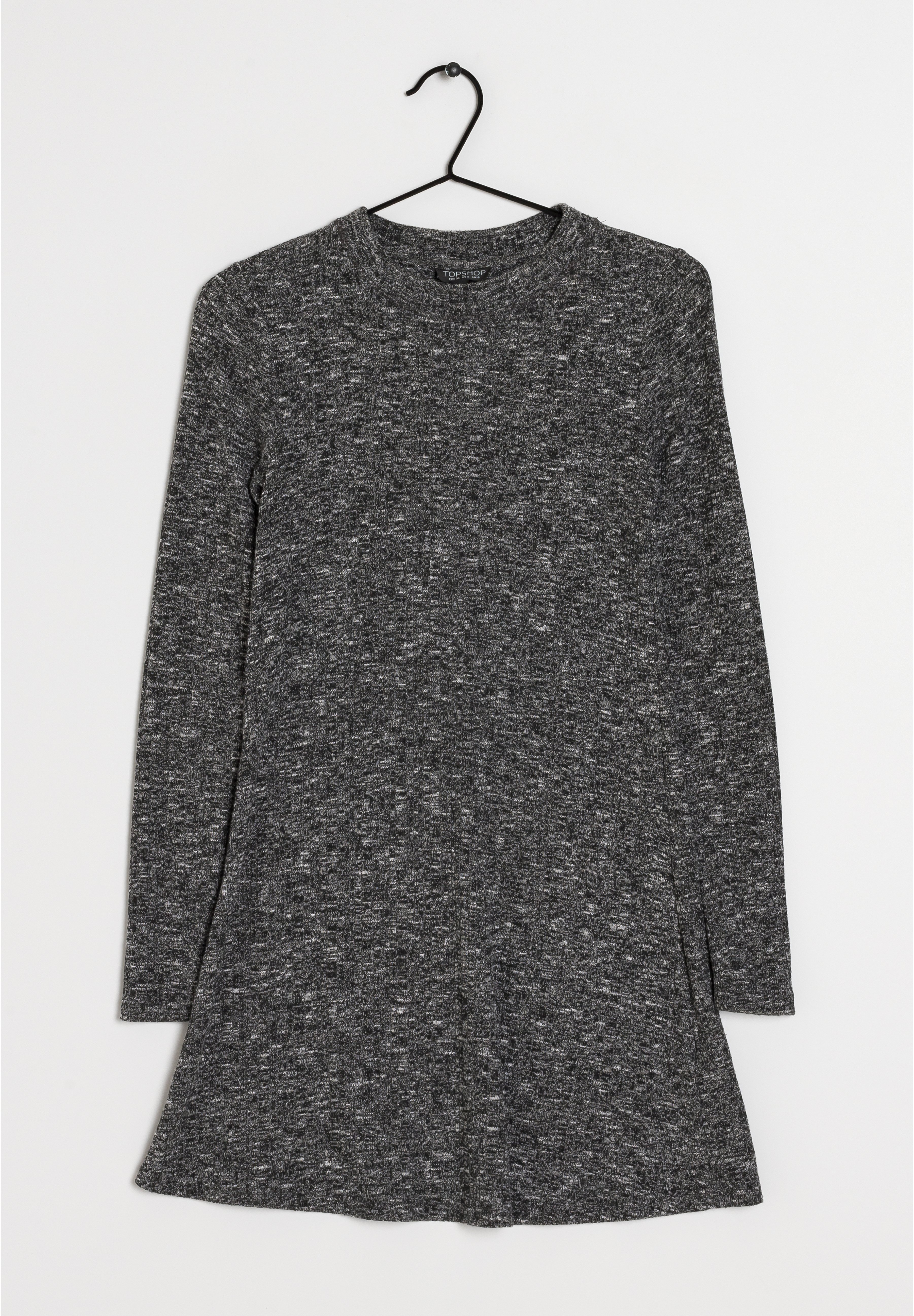 Topshop Jumper dress - black/mottled 