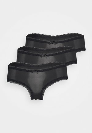 Hunkemöller LONDON V SHAPE BRASILIAN 3 PACK - String - caviar