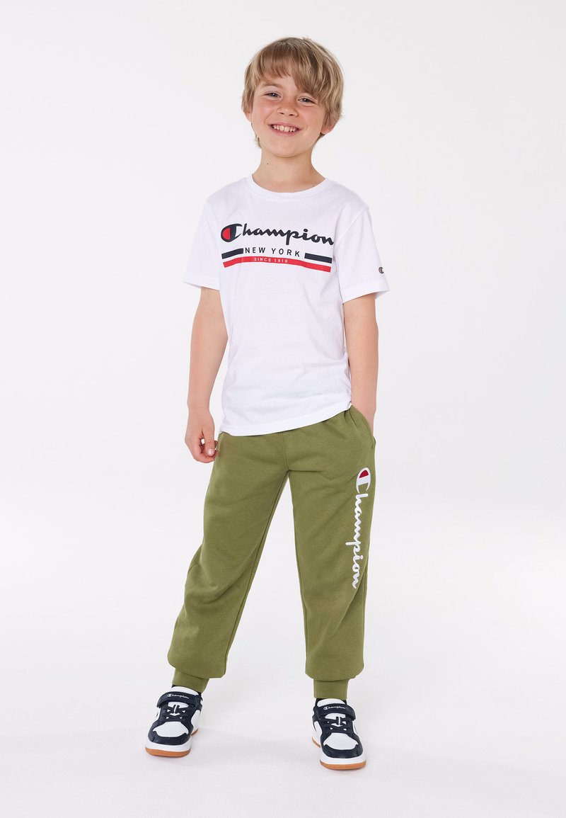 Champion GRAPHIC CREWNECK UNISEX - Camiseta estampada - white