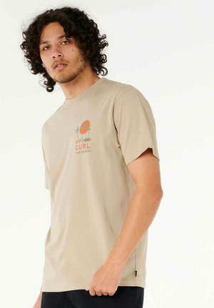 TEE    - T-shirt print - light khaki
