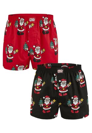 Lousy Livin Underwear SANTA 2 PACK - Boxershorts - black red