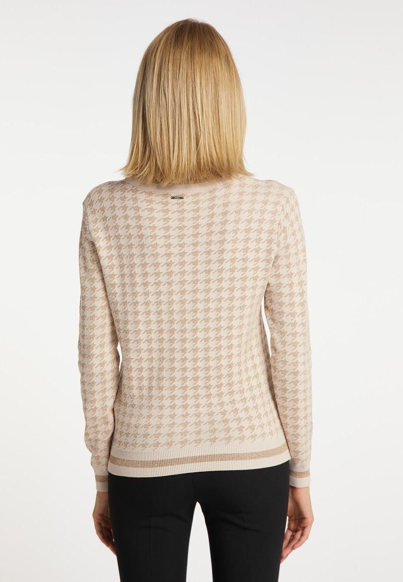 Damen Strickjacken | usha USHA NOWLES Strickpullover creme metallisch/beige - DR18341 Damen Strickjacken | usha USHA NOWLES Strickpullover creme metallisch/beige - DR18341