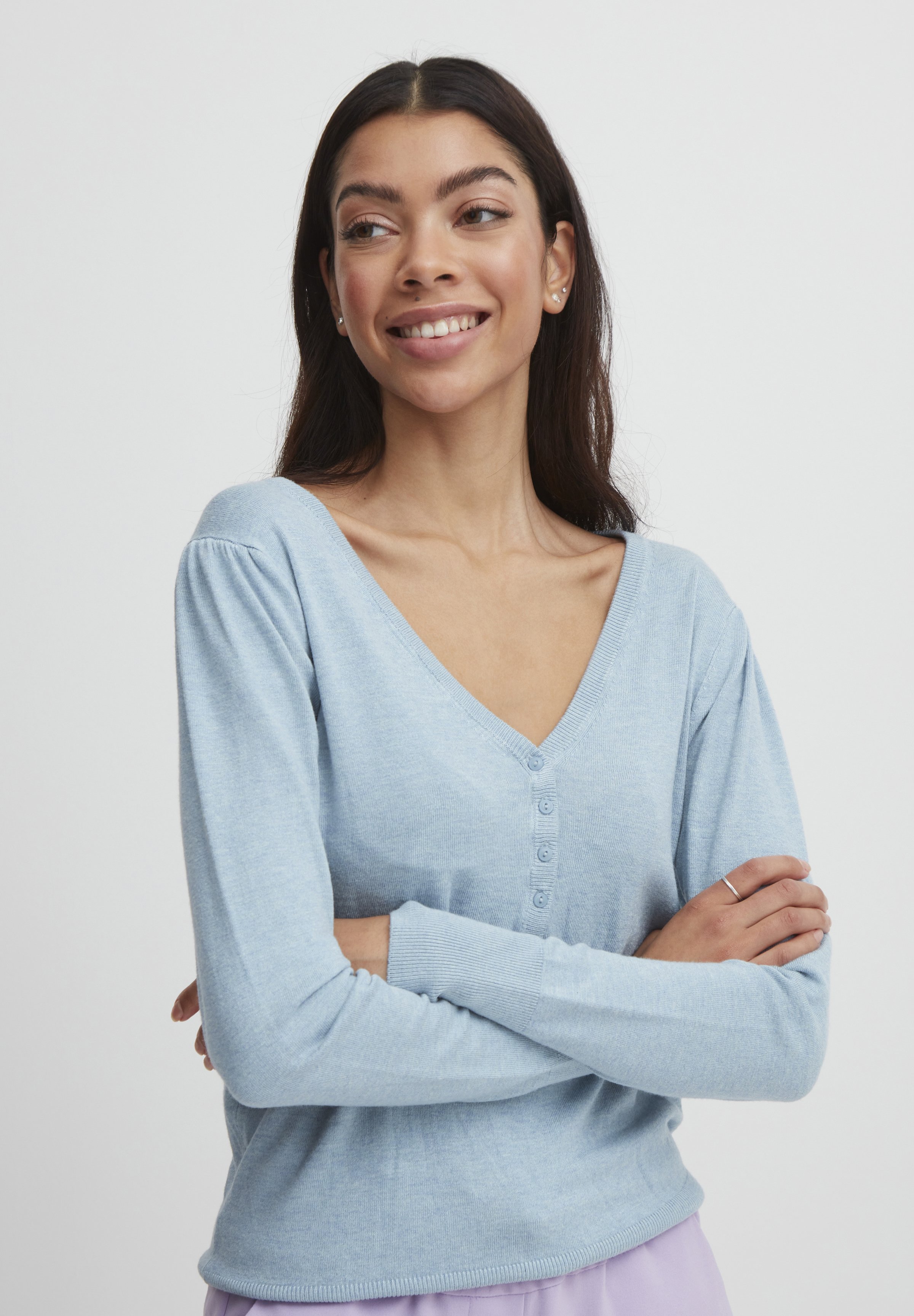 売れ筋商品|||ビーヤング ニット&セーター レディース アウター BYMMPIMBA - Jumper - blue bell melange b.young BYMMPIMBA - Jumper - blue bell melange/blue - Zalando