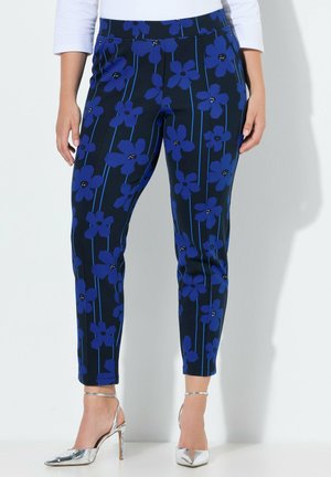 NEON FLORAL PUNTO DI ROMA - Broek - marine