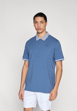 CRAFTED - Bluză polo - dark indigo/white glow