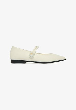 Gino Rossi, GINO ROSSI WOMEN'S BALLET FLATS WHITE - Klassischer Ballerina - white