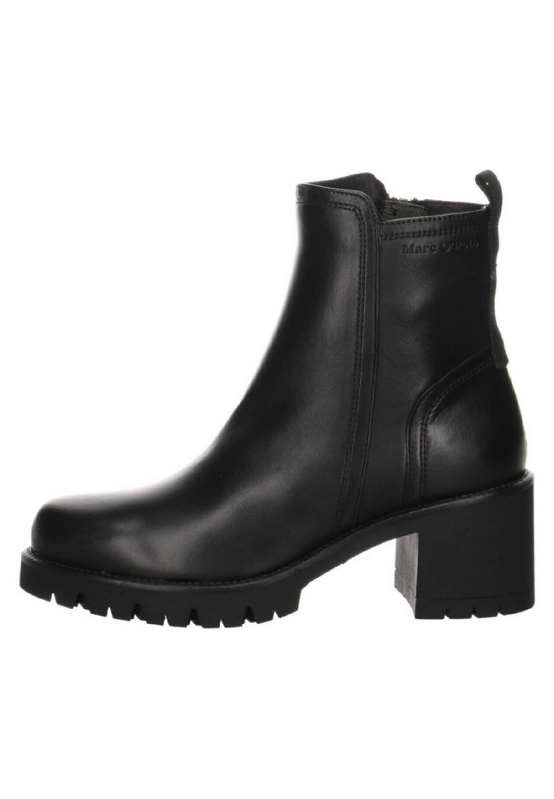 Marc O'Polo MID HEEL ZIP - Ankle Boot - black