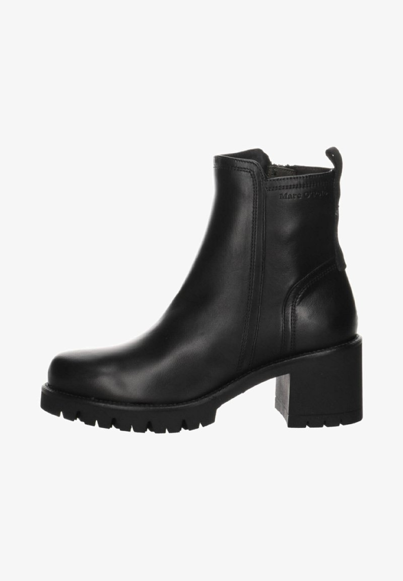 Marc O'Polo MID HEEL ZIP - Ankle Boot - black