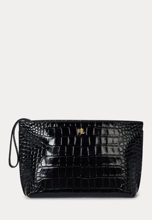 TOP ZIP POUCH LARGE - Wash bag - black