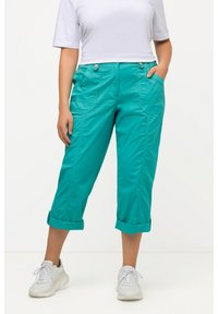 Ulla Popken 7/8 RETROUSSABLE POCHES - Kalhoty - classic turquoise