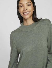 VILA VIRIL CREW NECK MIDI - Abito in maglia - laurel wreath