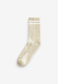 Next CUSHION 3 PACK WITH ARCH SUPPORT - Čarape - neutral white stripe