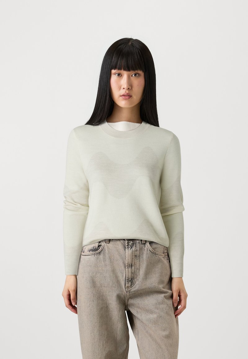 Marimekko KOOLAUS LOKKI - Pulover - off-white/light grey