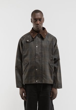 RETERNITY, CHECKERED WAXED HUNTING JACKET - Veste mi-saison - dark blue