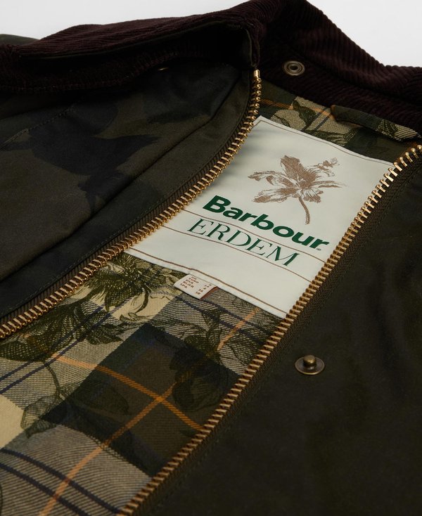 BARBOUR X ERDEM BEAUFLOWER WAX JACKET - Short coat2