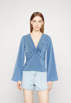 Gina Tricot TWIST - Μπλούζα - light blue