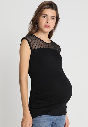 PLUMY TANK - Top - black