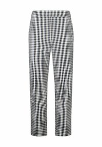 CROPPED CHEQUERED  - Pantaloni - black white