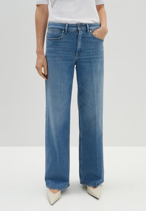 Straight leg jeans - mid sky blue