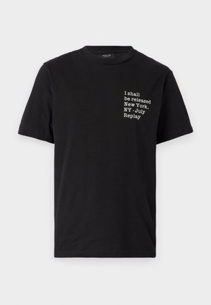 Replay Print T-shirt - black