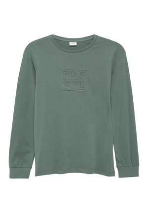 Langarmshirt - schiefergrau