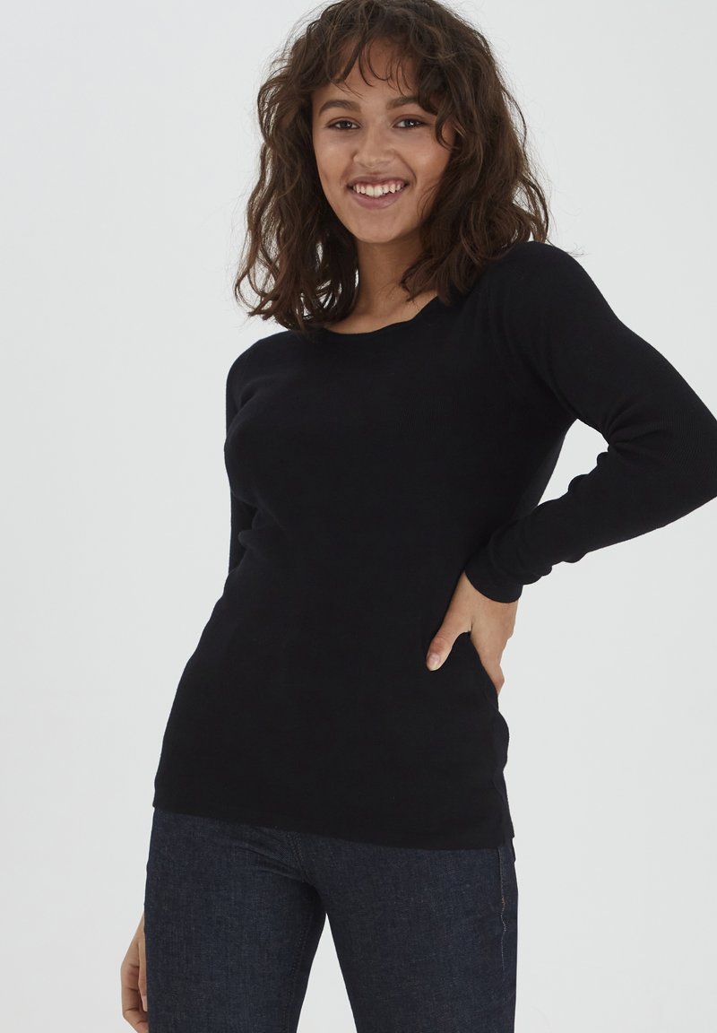 PULZ PZSARA - Pulover - black