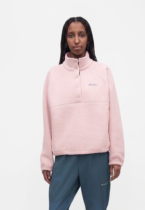 Columbia, JASPER RIDGE™ PEBBLED FLEECE HALF SNAP - Поларен пуловер - mineral pink/moonvista