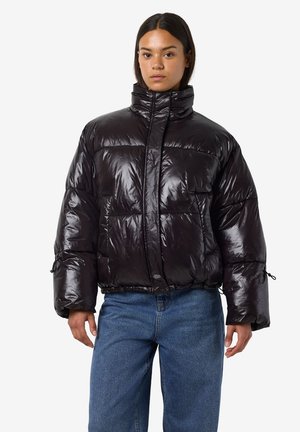 NMALLIE SHINY PUFFER - Vinterjakke - black