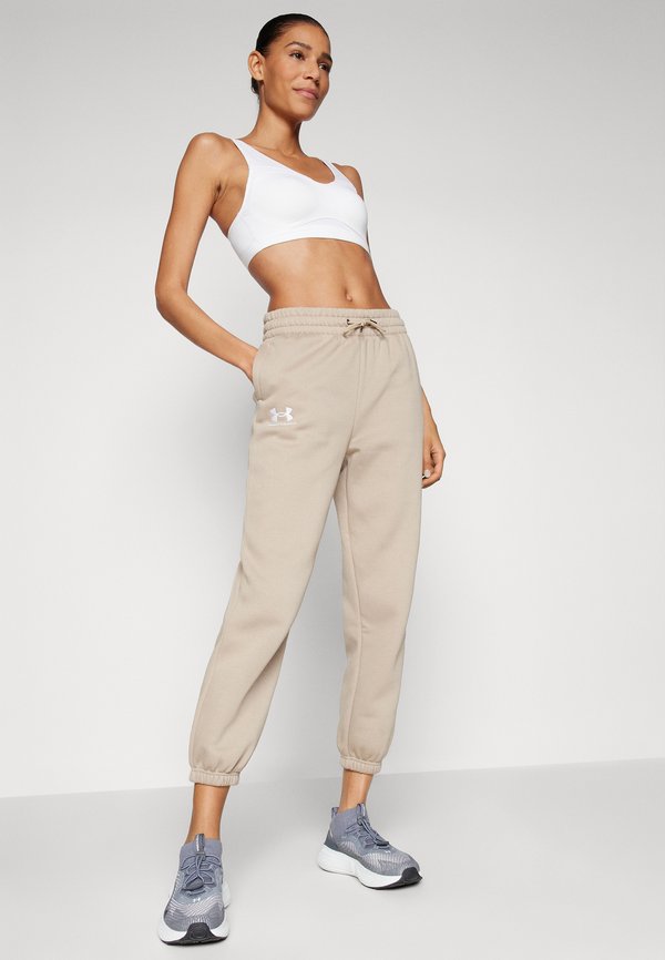 ICON FLEECE - Tracksuit bottoms - city khaki3