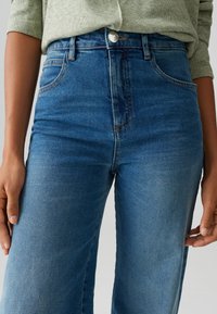 OPUS HIGH RISE WIDE LEG - Wide leg - daily blue