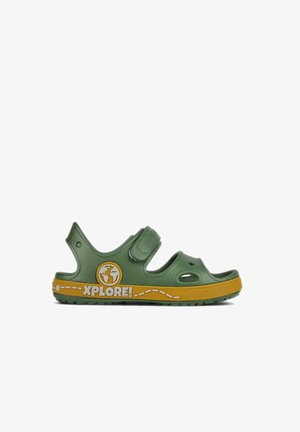 Coqui YOGI - Pool slides - moss green amber yellow