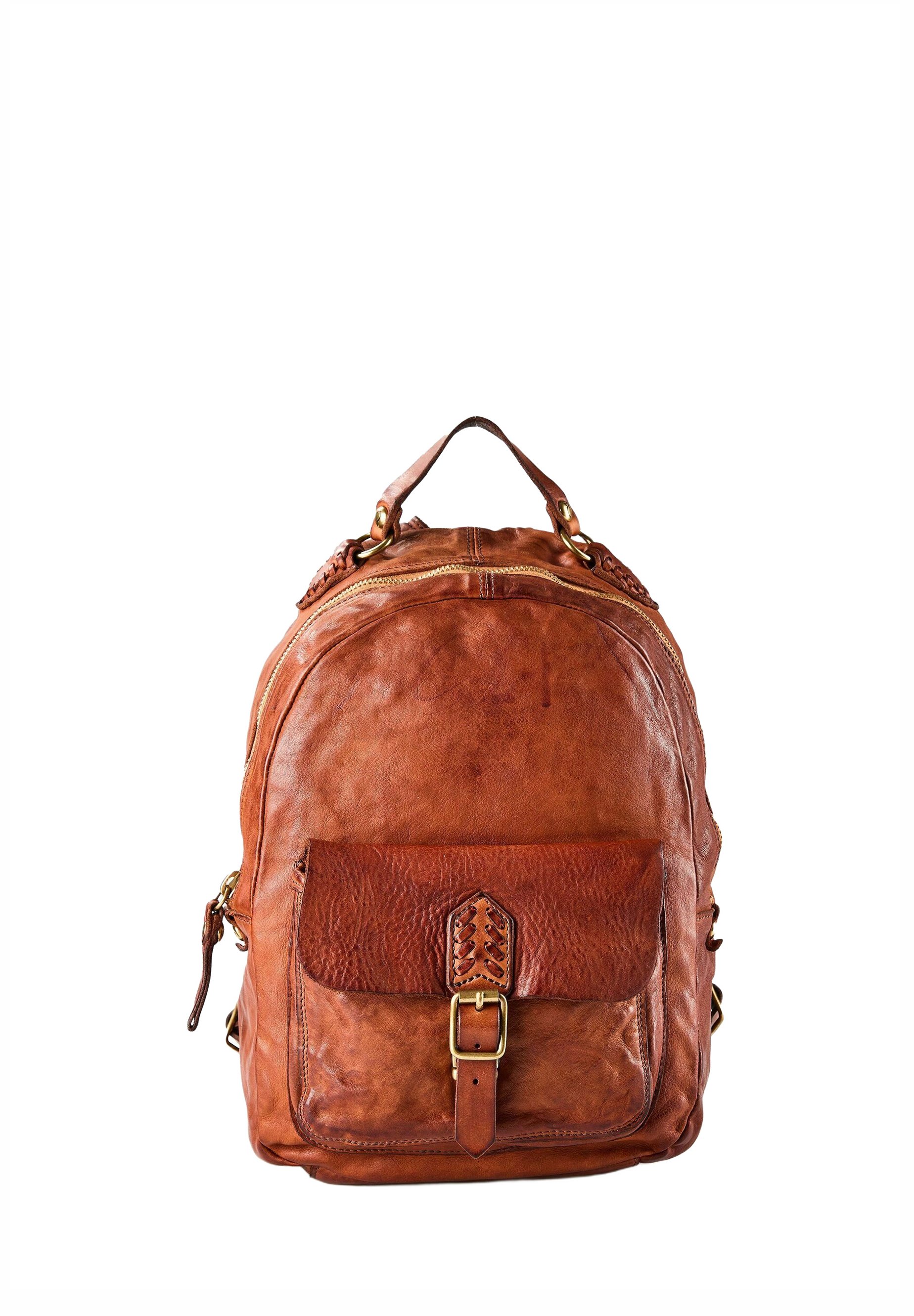 Sac à Dos CAMPOMAGGI En Cuir Marron – Neuf – 100% Cuir – Mochila