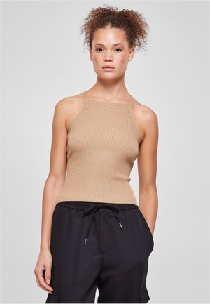 Urban Classics, DAMEN CROSSED BACK - Felső - unionbeige