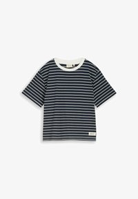 Niet geselecteerd, navy irregular stripe