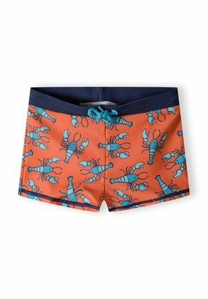 PRINTED AND ELASTIC WAIST - Short - orange blue