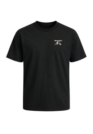 Neverless, HERREN T-SHIRT - OUTDOOR DESIGN APEX MOUNTAIN- OVERSIZED RELAXED - T-Shirt print - schwarz