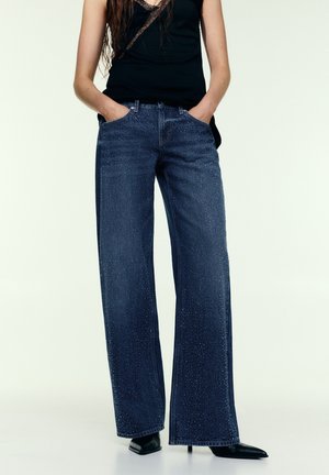 PULL&BEAR Jeans Straight Leg - dark-blue denim