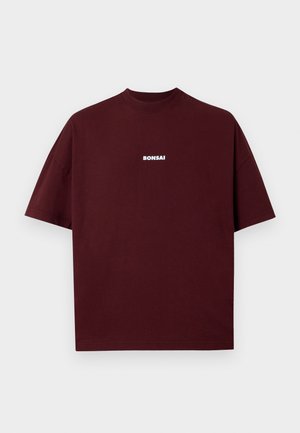 LOGO TEE OVERSIZE FIT UNISEX - T-shirt basique - burgundy