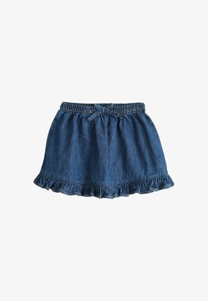 Next, REGULAR FIT - FRILL HEM SKIRT . - Áčková sukně - dark blue denim