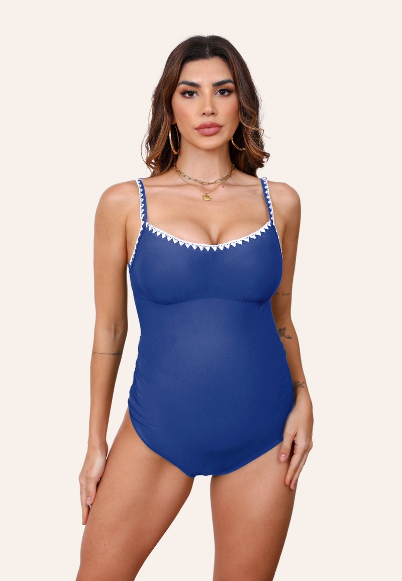 Cupshe Jednodílné plavky - dark blue