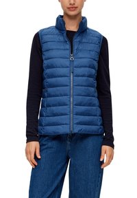 s.Oliver STEPP MIT REISSVERSCHLUSSTASCHEN - Weste - blau