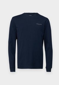 LINEAR CHEST TEE  - Top dugih rukava - dark night navy