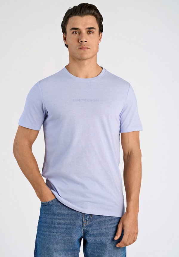 TEE - T-Shirt basic - purple mel