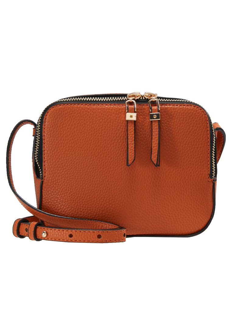 Dorothy Perkins DOUBLE ZIP SQUARE XBODY Skulderveske Dorothy Perkins DOUBLE ZIP SQUARE XBODY Skulderveske