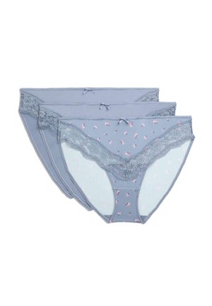 3 PACK HIGH - Slip - grey blue