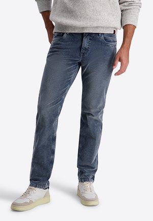 TIMEZONE, STILVOLLE JEANS REISSVERSCHLUSS SLIM FIT WASHED-OPTIK - Slim fit jeans - blau