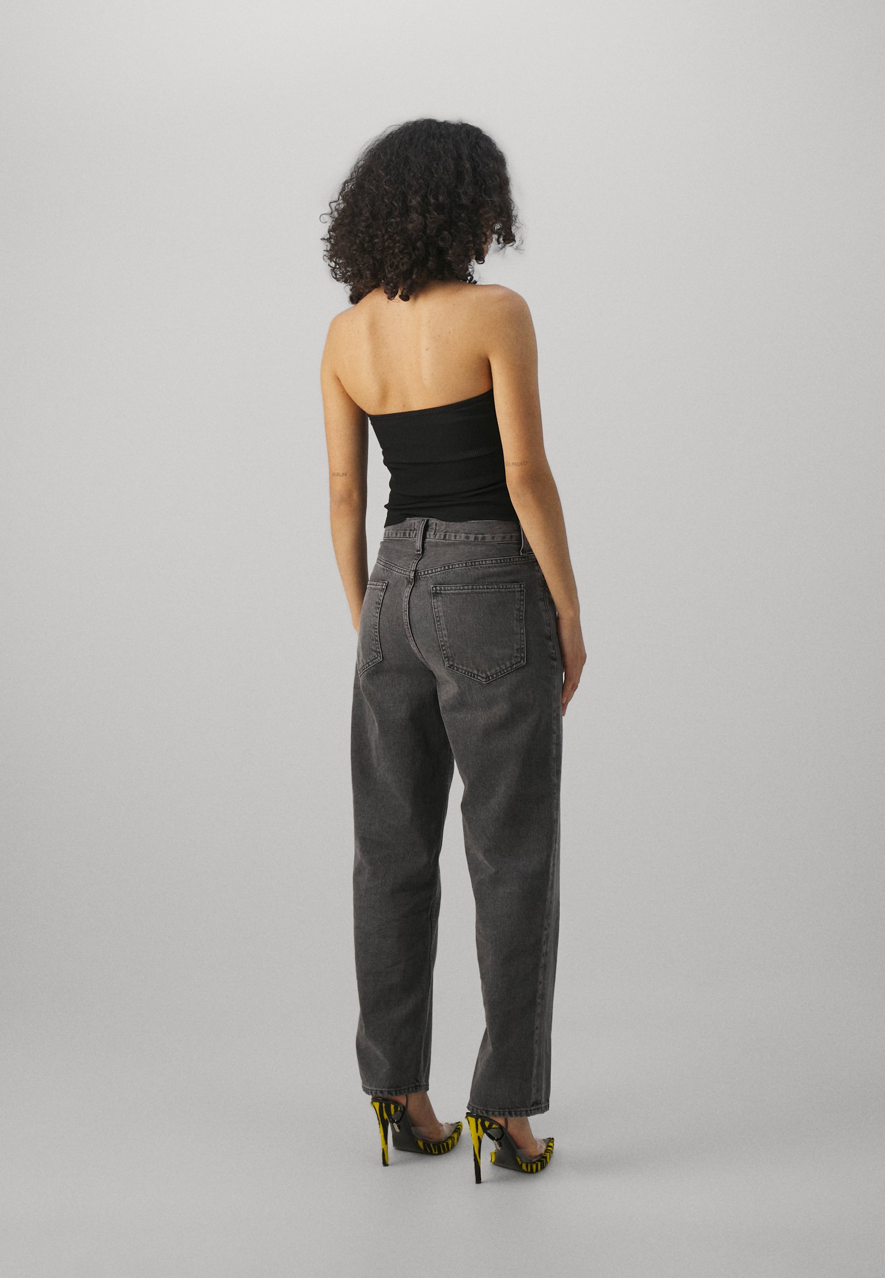 Agolde CRISS CROSS - Straight leg jeans - synchronize/black