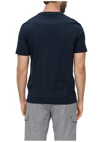 s.Oliver MIT FRONT - T-shirt print - navy