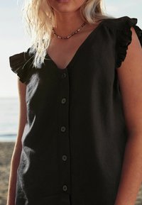 Next RUFFLE SLEEVE - REGULAR FIT - Blouse - black