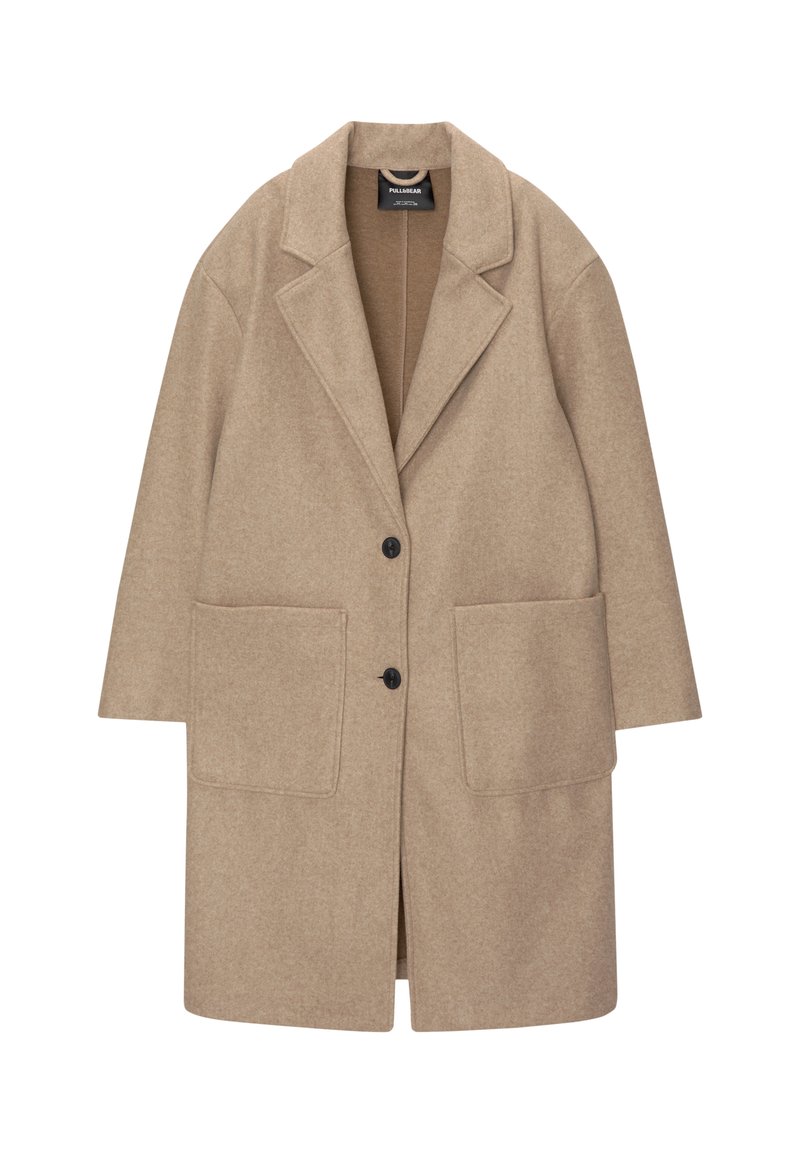PULL&BEAR Mantel beige mêleerd PULL&BEAR Mantel beige mêleerd